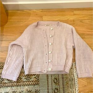 Misha & Puff Fisherman Cardigan - Light Blush